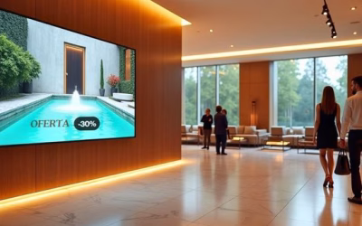 Ecrãs digitais no hotel: 5 formas de promover serviços internos e aumentar a receita por hóspede